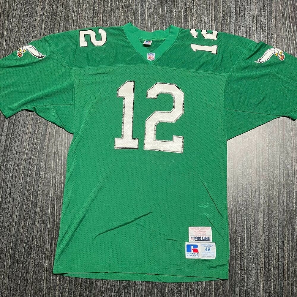 RANDALL CUNNINGHAM PHILADELPHIA EAGLES VINTAGE 1990'S RUSSELL ATHLETIC  JERSEY ADULT 48