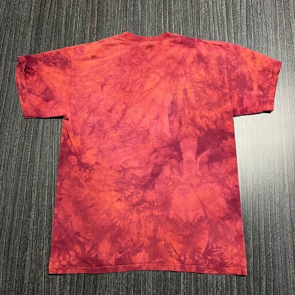 Native American Eagle T Shirt Men Medium Adult Red Tie Dye The