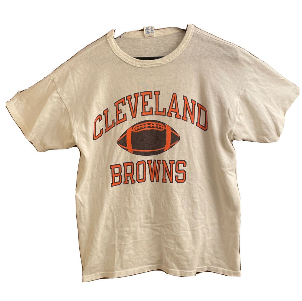 Vintage '70s? Cleveland Browns NFL Football Champion White Sweatshirt Size  Large