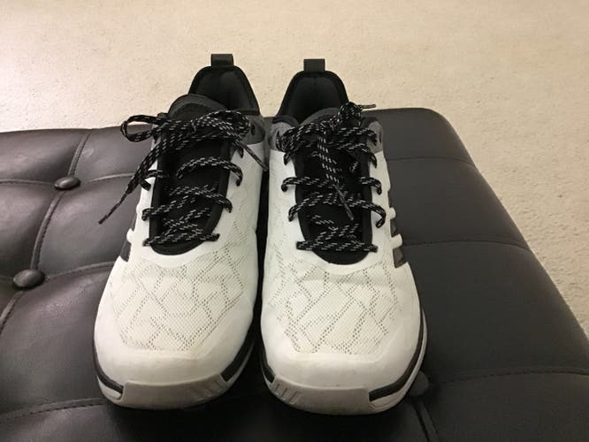 White Adult Men's Used Size 9.5 (Women's 10) Adidas Shoes