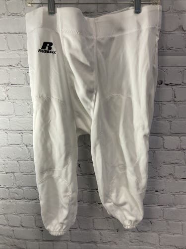 Russell Athletic Football Pants Durable Polyester White Size XLarge New With Tag