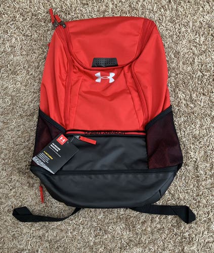 NEW Under Armor Striker 4 Soccee Backpack - Red