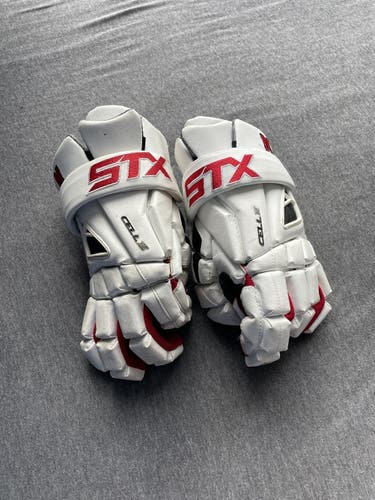Used Player's STX 13" Cell IV Lacrosse Gloves