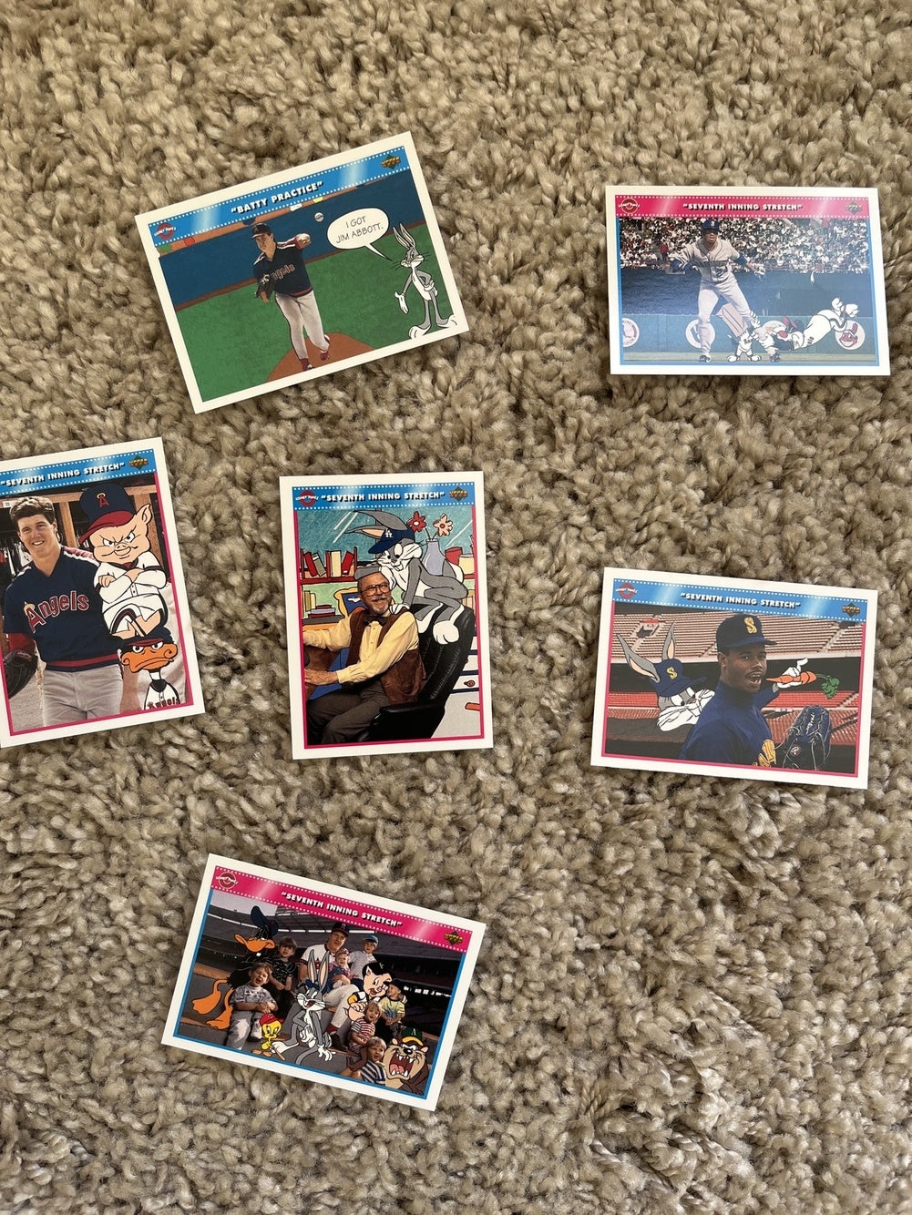 Upper deck 1990-1992 looney tunes Comic Ball baseball refractor set |  SidelineSwap