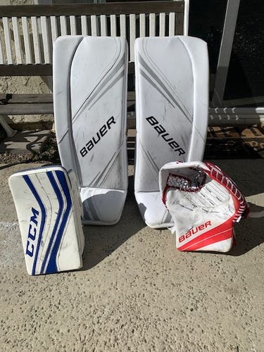 Used 33" Bauer Regular Goalie Full Set