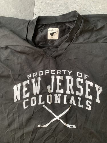 New Jersey colonials black hockey jersey
