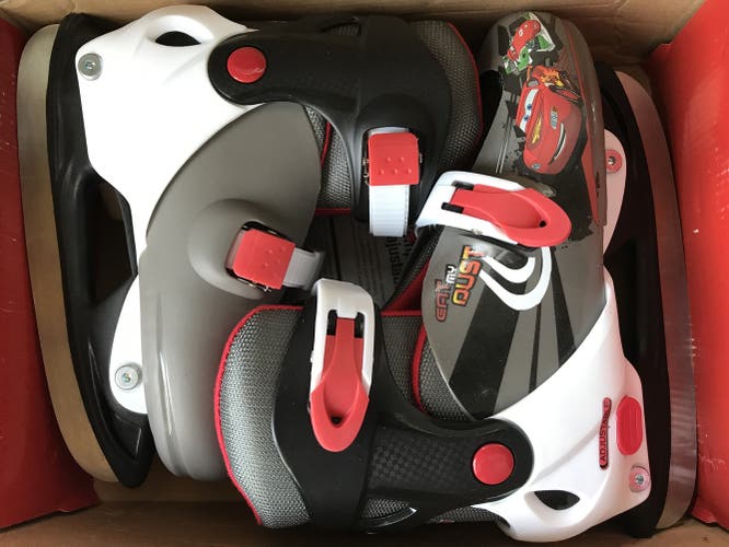 New pair of Disney “Cars” adjustable skates for youth 8-11R