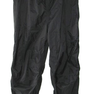 L.L.Bean Men's Gore-Tex Black Nylon Mesh-Lined Stowaway Rain Snow Pants ~Size XL