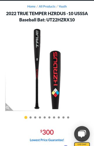 NEW 2022 TRUE TEMPER HZRDUS HYBRID (-10) 32/22 BIG BARREL
