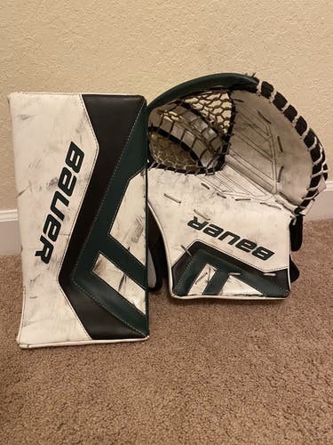 Used Black/Green Supreme One.9 Glove And Blocker Set