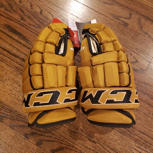 New CCM 4 roll  Gloves 14" throwback TAN