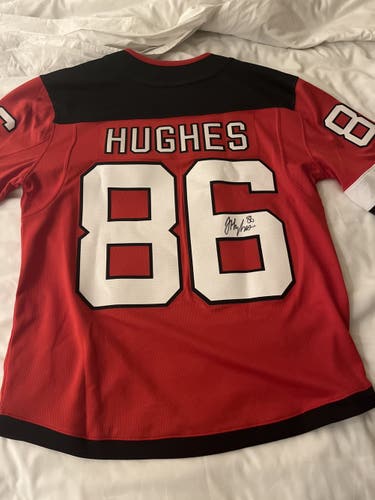 Jack Hughes signed jersey 2022 all star competition debut. Condition New