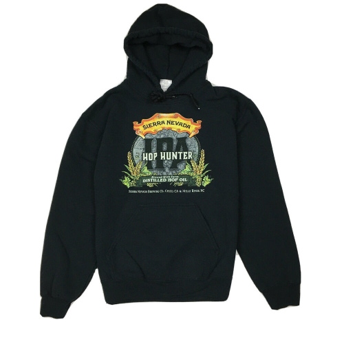 Sierra Nevada Brewing Company Hop Hunter IPA Pullover Hoodie Sweatshirt Black S