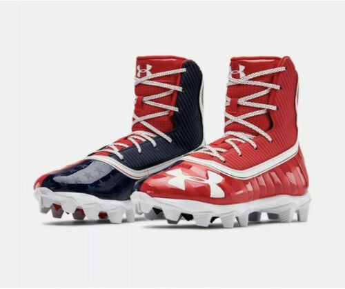 new UNDER ARMOUR HIGHLIGHT RM football cleats white/white Youth/boys 4.5 