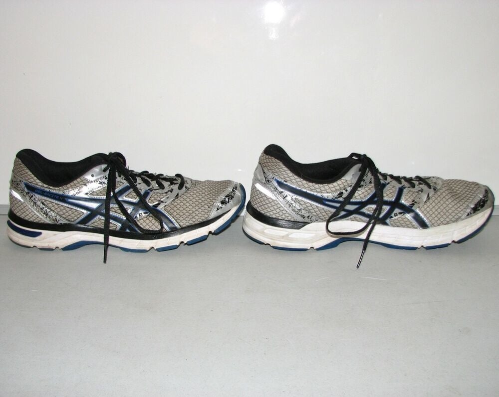 Indica Contractor Choose Asics Gel Excite 4 T6E3N Men's Gray/Blue/Silver Trail Jogging Running Shoes  ~ 10 | SidelineSwap