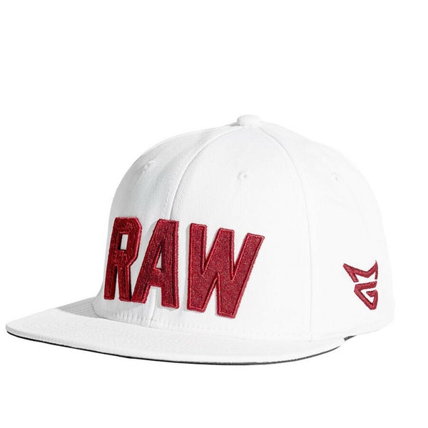 NEW 2021 TaylorMade Tour Flatbill RAW White/Maroon Adjustable Snapback Golf Hat