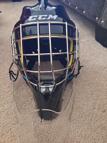 Senior New CCM Axis 1.5 Goalie Mask with dangler