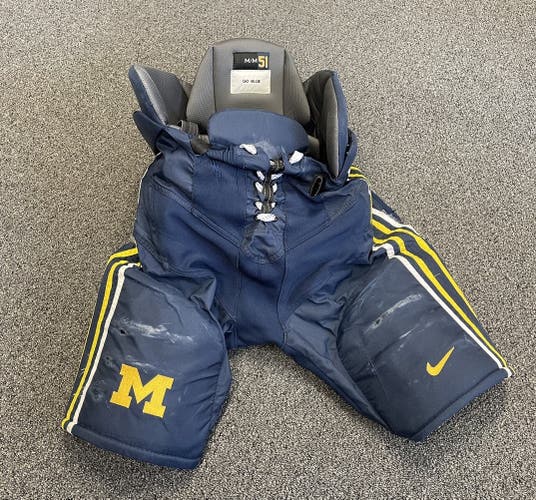 University of Michigan Pro Stock Hockey Pants - Medium #51 Van Wyhe