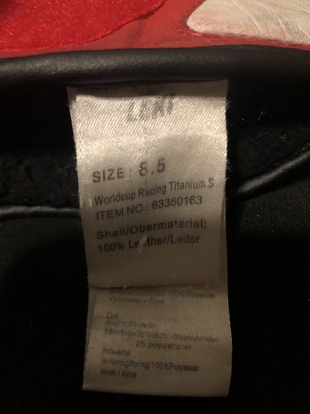 Leki World Cup Racing Titanium S ski gloves size 6.5