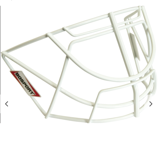 6-PACK Bosport Goalie Mask Replacement CAT-EYE-Cage - 2 WHITE / 3 SILVER