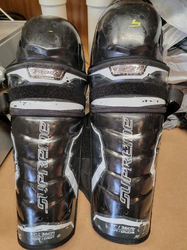 Used Bauer Supreme 2S Pro Shin Pads Pro Stock
