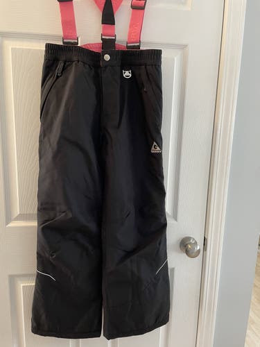 Gerry Black/Pink Snow Bibs - Youth Size L (14-16)