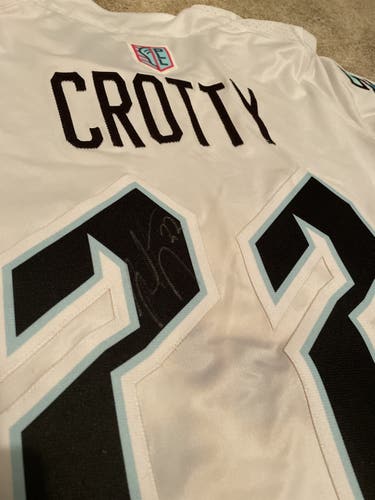 SIGNED Ned Crotty 2019 White Chrome Jeremy