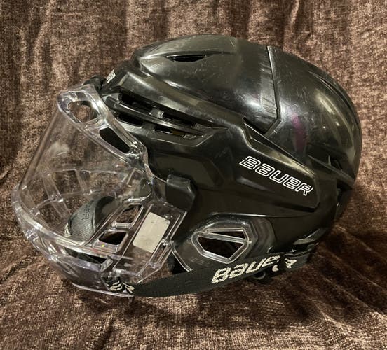 Used Small Bauer  Re-Akt 95 Helmet With Face Shield