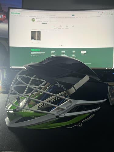 Sweet lax Matte Navy Blue Used Cascade XRS Helmet