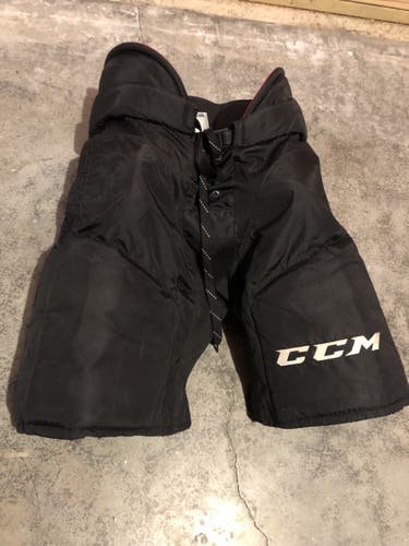 Senior Large CCM Pro Stock UCLP Hockey Pants - BLACK