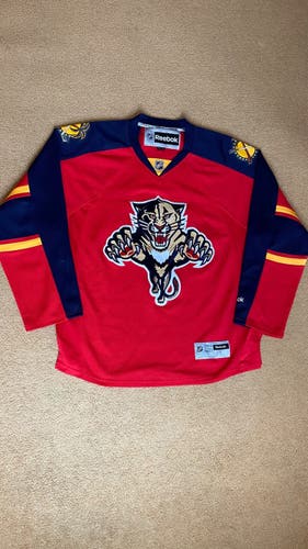 Florida Panthers Reebok Premier Jersey Size L MSRP $130