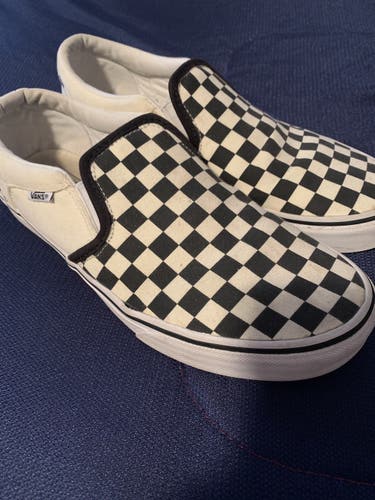 Black and white Unisex Size 9.0 (Women's 10) Vans Shoes