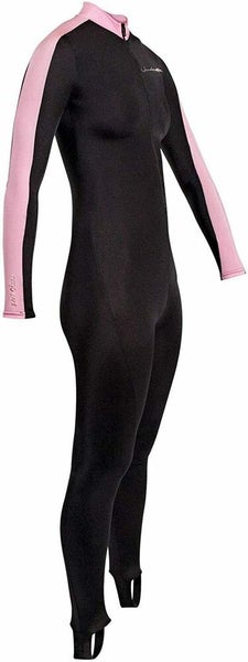 Scuba diving pink lycrasuit 