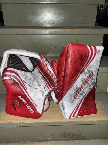 Bauer Vapor Red 2X Glove And Blocker