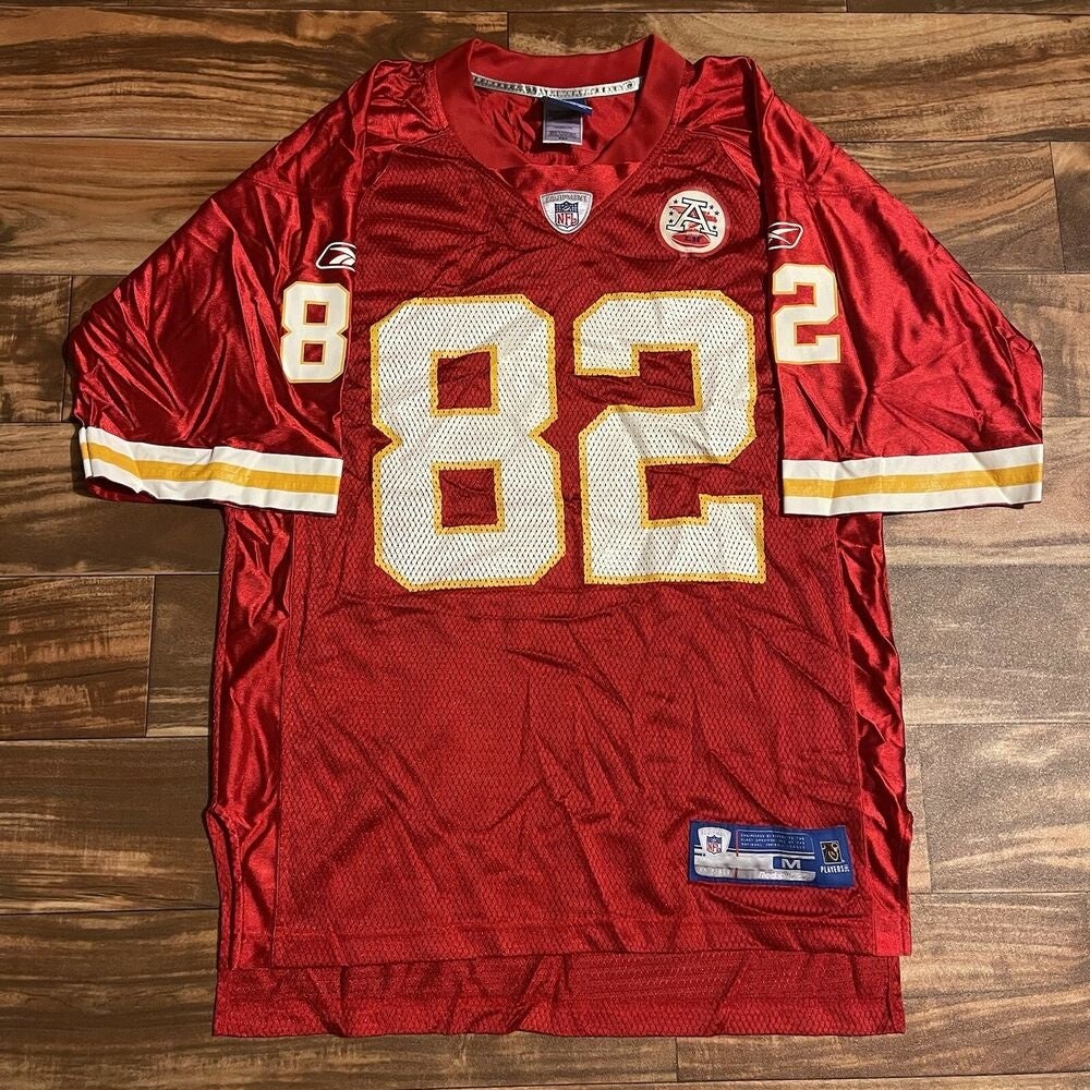 TEAM REEBOK DWAYNE BOWE #82 BLACK KANSAS CITY CHIEFS JERSEY! YOUTH