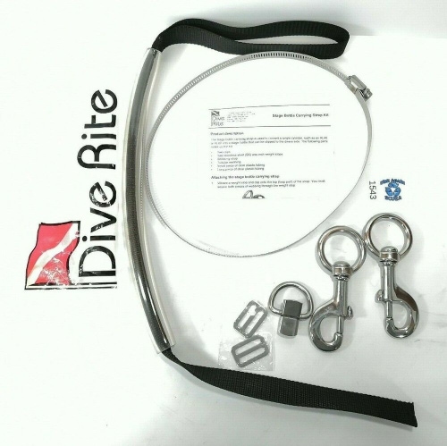 Dive Rite Stage Strap Kit Scuba Diving GM2053-80Kit Stainless Steel AL80 CUFT