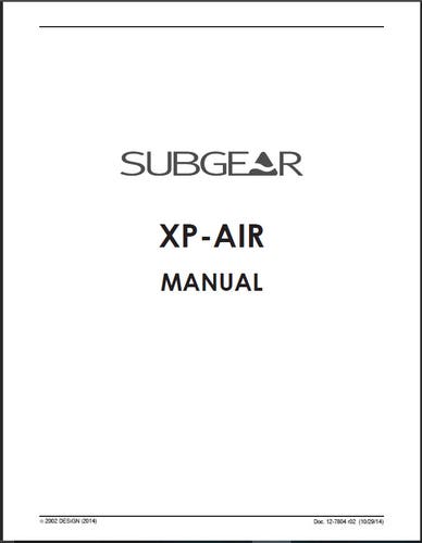 Sub gear / Scubapro XP Air 54 Page Scuba Dive Computer Printed Manual XPA, XPAir