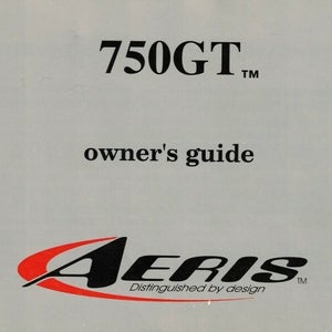 Aeris 750GT Scuba Dive Computer Manual Printed 750 GT