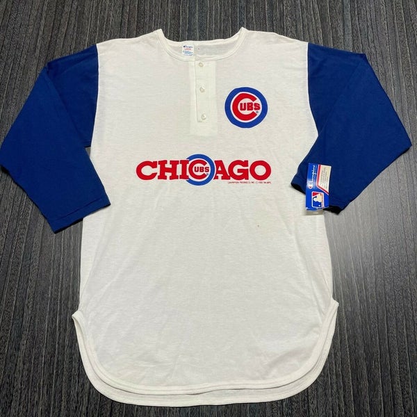 Vintage Champion 1987s Chicago Cubs UBS T-shirt Size L USA Made