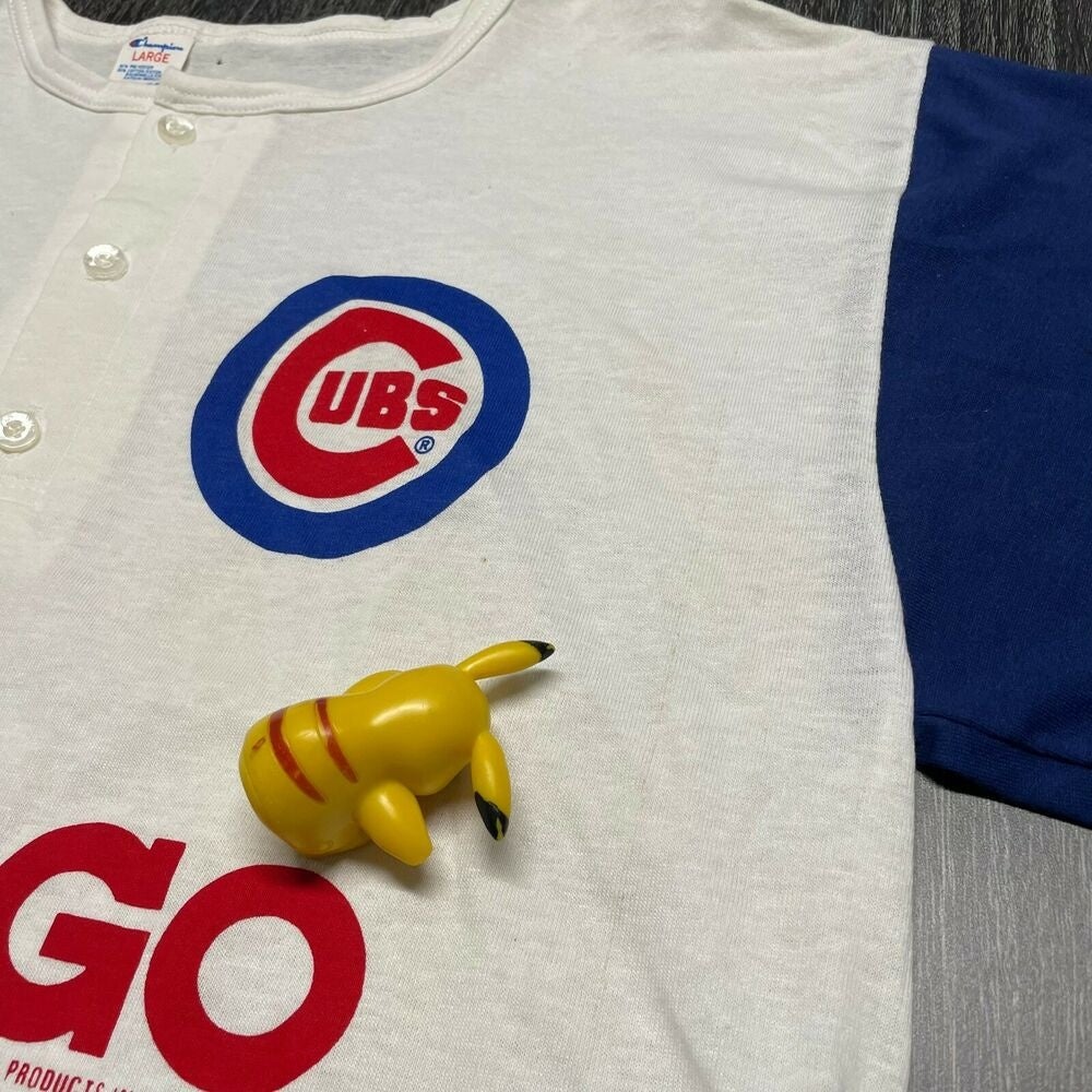 Chicago Cubs Shirt Baseball Tee Shirt 80s Baseball Shirt Ringer