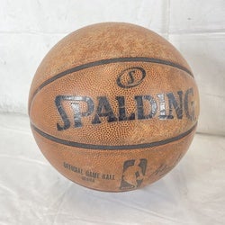 Used Spalding Official Game Ball Leather Basketball