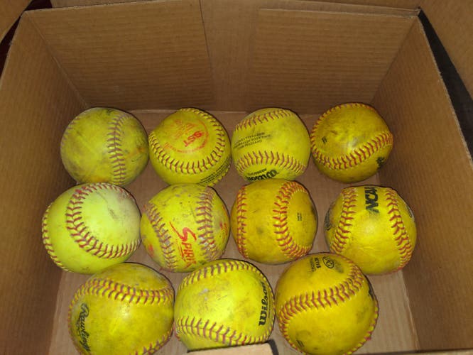 11"  Softballs.