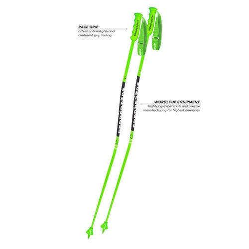 120cm - Komperdell Carbon GS ski race Poles NATIONAL TEAM Giant Slalom