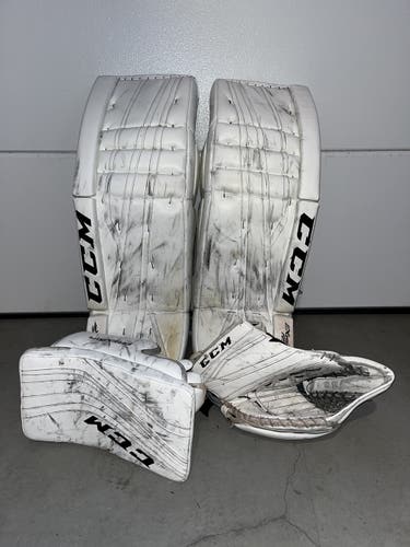 35 +2 CCM Extreme Flex II  White Pro Goalie Full Set