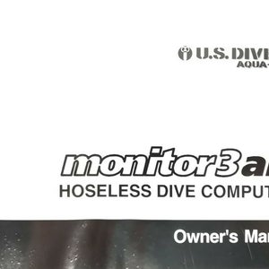 US Divers / Aqua Lung Monitor 3 Air Scuba Dive Computer Printed Manual