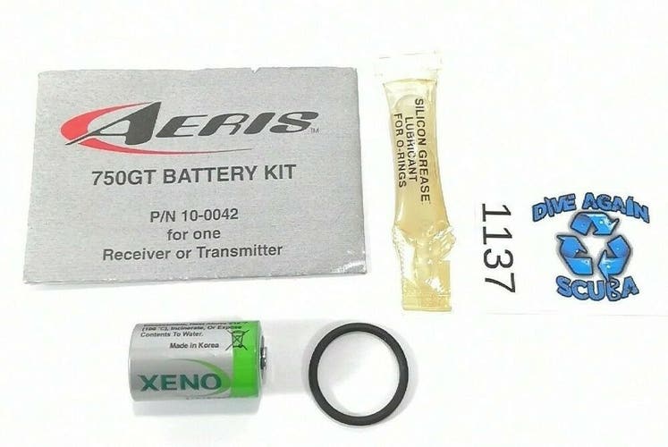 Aeris 750GT Battery Kit Grease & O Ring Scuba Dive Computer 750 GT       #1137