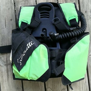 Sherwood Silhouette Dive BC BCD Small SM S Lime Green Buoyancy Compensator