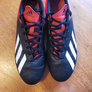 Black and red Used Men's Size 9.5 (Women's 10.5) Adidas Cleats