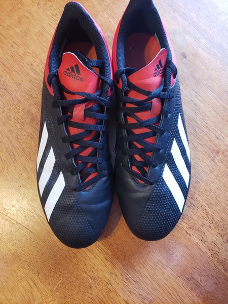 Black and red Used Men's Size 9.5 (Women's 10.5) Adidas Cleats