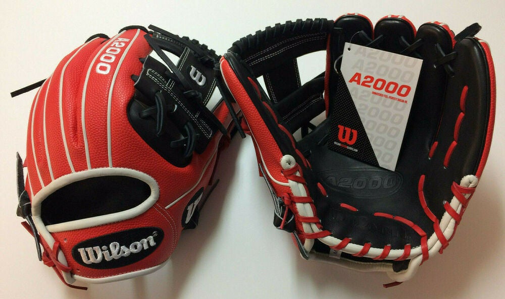 red a2000 baseball glove